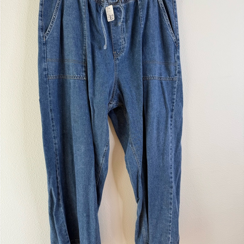 Forever 21 Light Blue Denim Joggers